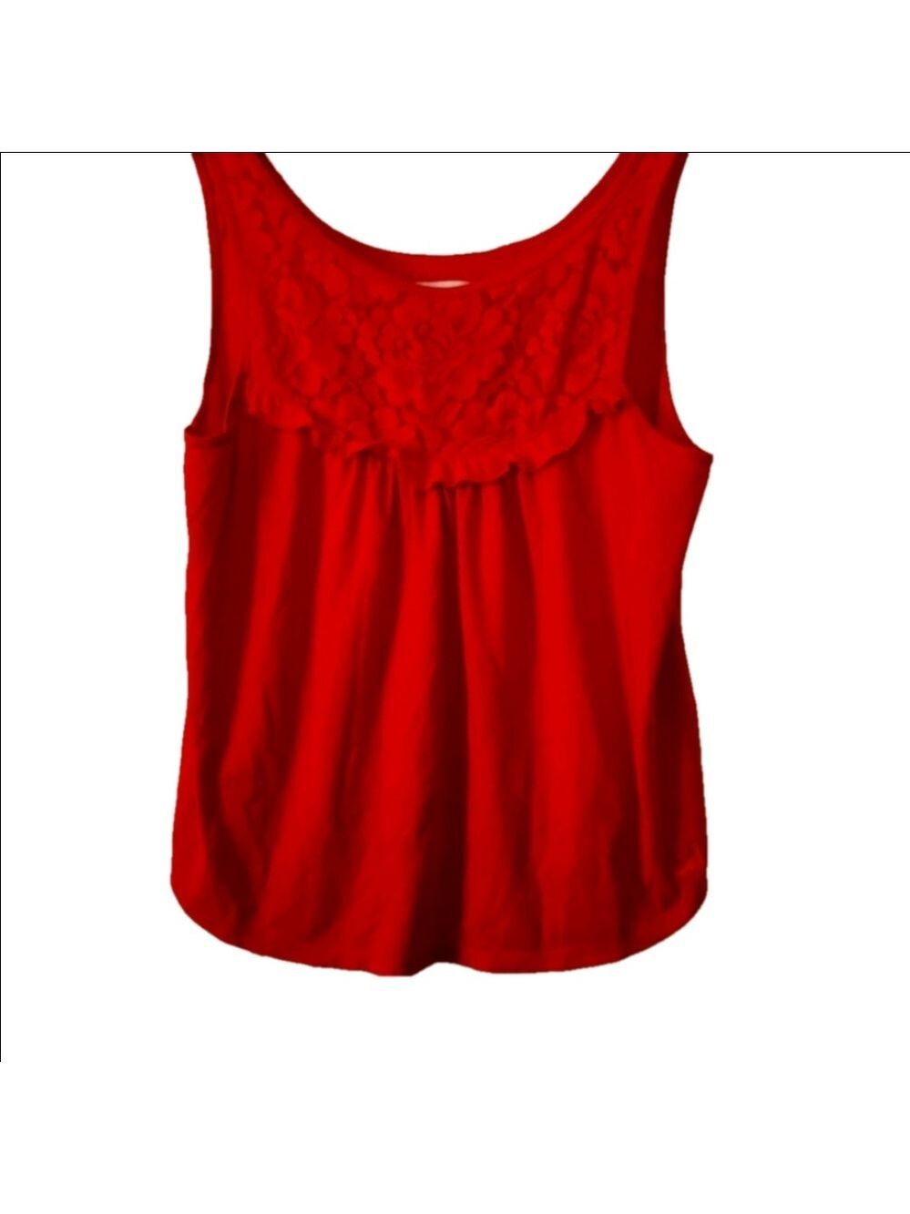GILLY HICKS sleeveless top. Red size Large